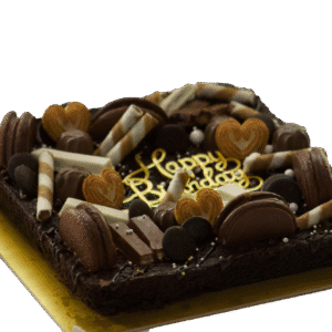 Birthday brownie slab in Lalitpur – Custom celebration brownie by DejaVu Bakery