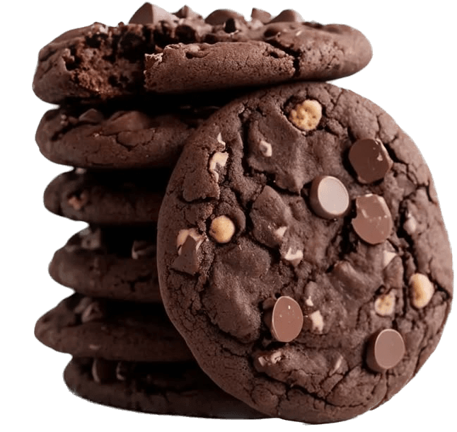 Double Chocolate Chip Cookies - CakeRe Background Removed